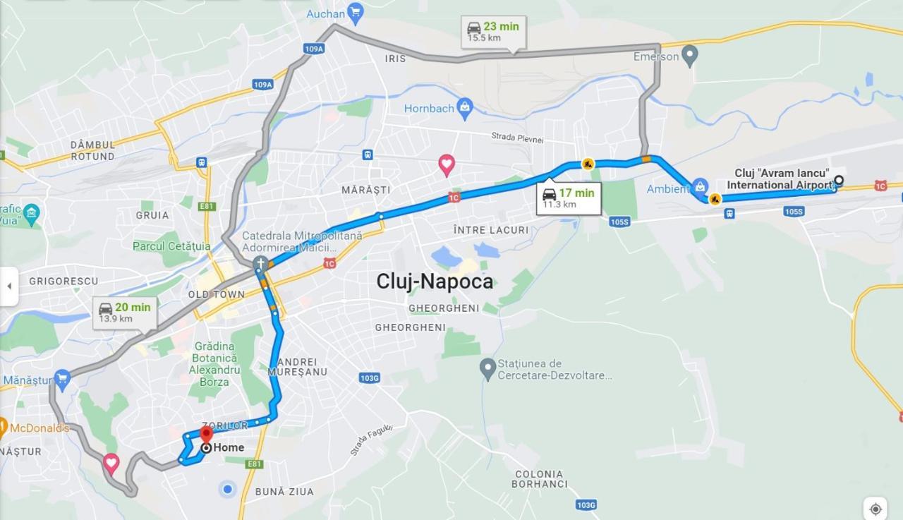 Cosy One Bedroom Flat With Free Parking & Wifi Cluj-Napoca Buitenkant foto